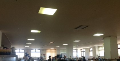 LEDコンパクト蛍光灯の設置例