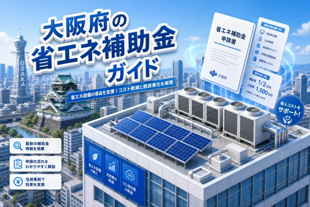 大阪府省エネ補助金で失敗しない5つの申請ポイントをプロが解説