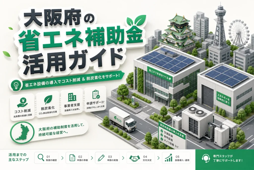 大阪府省エネ補助金で迷わない5つの申請ポイントを担当者向け解説
