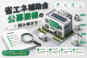 省エネ補助金公募要領をプロが教える！もう迷わない読み解きの実践法