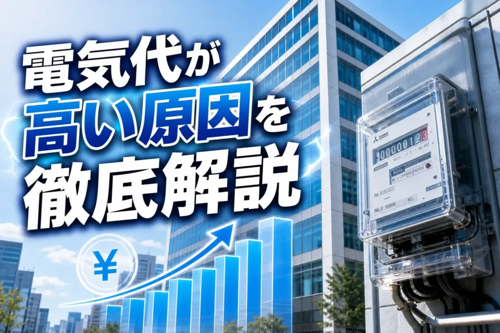 法人の電気代が高い原因とは｜業種別の平均・調べ方と削減策の全体像